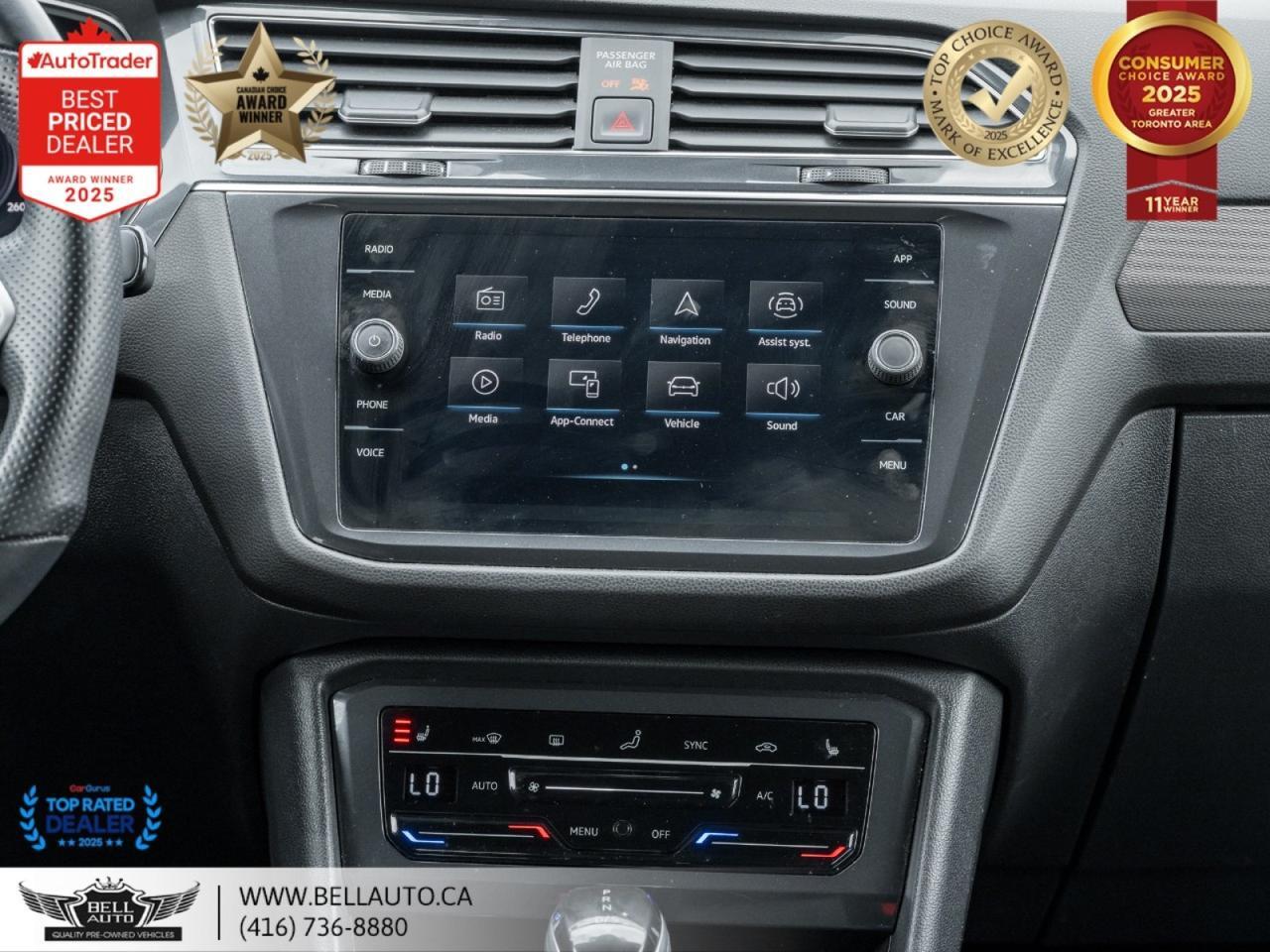 2022 Volkswagen Tiguan Comfort R-Line Black Edition | PANO | B.CAM | PWR&HTD LTHR | NOACCIDENT Toronto ON