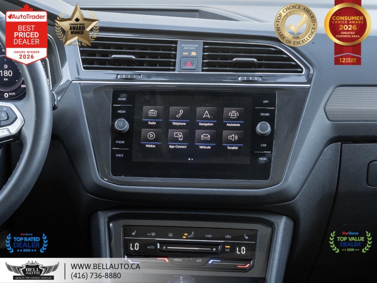 2022 Volkswagen Tiguan Comfortline | B.CAM | PANO | LTHR | WRLSCHRGR | NOACCIDENT Toronto ON