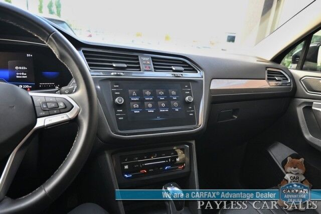2022 Volkswagen Tiguan SE / AWD / Auto Start / Power & Heated Leather Seats / Panoramic Sunroof / Adaptive Cruise Control / Lane Departure & Blind Spot Alert / Apple CarPlay & Android Auto / Back Up Camera / 29 MPG / 1-Owner Anchorage AK