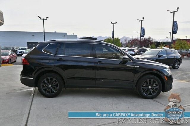 2022 Volkswagen Tiguan SE / AWD / Auto Start / Power & Heated Leather Seats / Panoramic Sunroof / Adaptive Cruise Control / Lane Departure & Blind Spot Alert / Apple CarPlay & Android Auto / Back Up Camera / 29 MPG / 1-Owner Anchorage AK