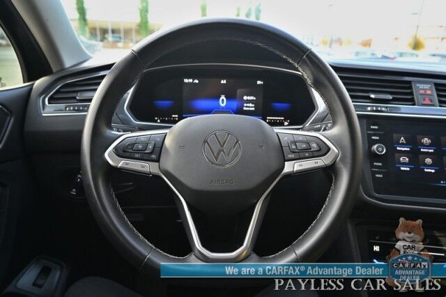 2022 Volkswagen Tiguan SE / AWD / Auto Start / Power & Heated Leather Seats / Panoramic Sunroof / Adaptive Cruise Control / Lane Departure & Blind Spot Alert / Apple CarPlay & Android Auto / Back Up Camera / 29 MPG / 1-Owner Anchorage AK