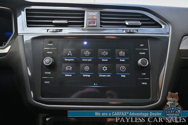 2022 Volkswagen Tiguan SE / AWD / Auto Start / Power & Heated Leather Seats / Panoramic Sunroof / Adaptive Cruise Control / Lane Departure & Blind Spot Alert / Apple CarPlay & Android Auto / Back Up Camera / 29 MPG / 1-Owner Anchorage AK