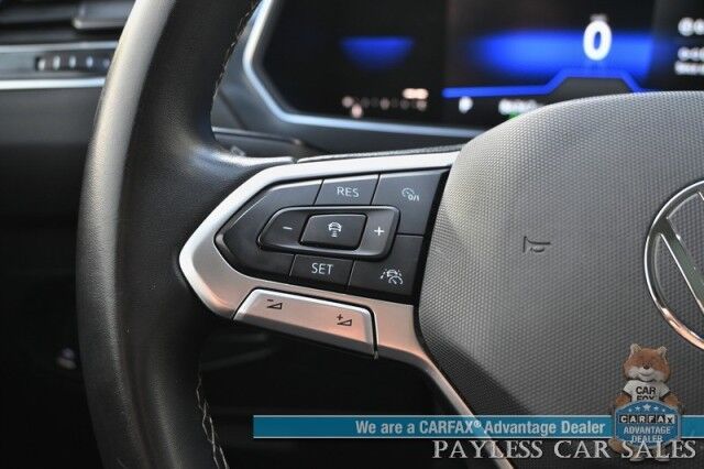 2022 Volkswagen Tiguan SE / AWD / Auto Start / Power & Heated Leather Seats / Panoramic Sunroof / Adaptive Cruise Control / Lane Departure & Blind Spot Alert / Apple CarPlay & Android Auto / Back Up Camera / 29 MPG / 1-Owner Anchorage AK