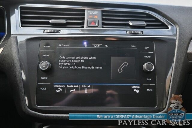2022 Volkswagen Tiguan SE / AWD / Auto Start / Power & Heated Leather Seats / Panoramic Sunroof / Adaptive Cruise Control / Lane Departure & Blind Spot Alert / Apple CarPlay & Android Auto / Back Up Camera / 29 MPG / 1-Owner Anchorage AK