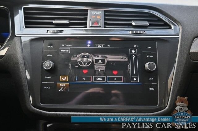 2022 Volkswagen Tiguan SE / AWD / Auto Start / Power & Heated Leather Seats / Panoramic Sunroof / Adaptive Cruise Control / Lane Departure & Blind Spot Alert / Apple CarPlay & Android Auto / Back Up Camera / 29 MPG / 1-Owner Anchorage AK