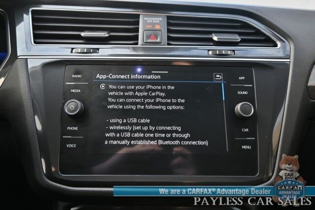 2022 Volkswagen Tiguan SE / AWD / Auto Start / Power & Heated Leather Seats / Panoramic Sunroof / Adaptive Cruise Control / Lane Departure & Blind Spot Alert / Apple CarPlay & Android Auto / Back Up Camera / 29 MPG / 1-Owner Anchorage AK