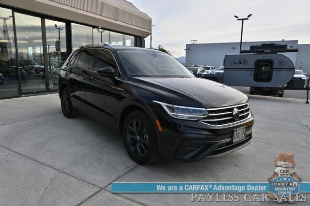 2022 Volkswagen Tiguan SE / AWD / Auto Start / Power & Heated Leather Seats / Panoramic Sunroof / Adaptive Cruise Control / Lane Departure & Blind Spot Alert / Apple CarPlay & Android Auto / Back Up Camera / 29 MPG / 1-Owner Anchorage AK