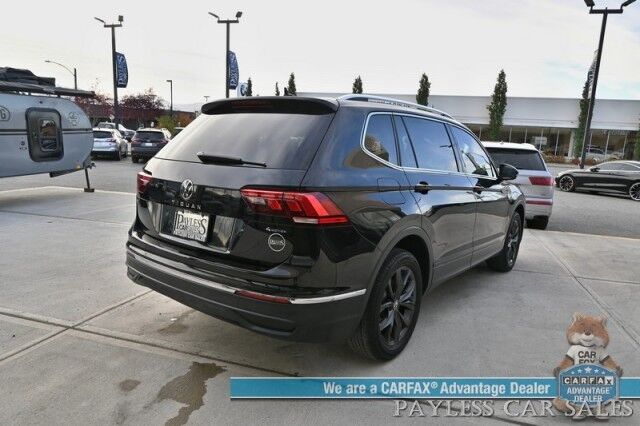 2022 Volkswagen Tiguan SE / AWD / Auto Start / Power & Heated Leather Seats / Panoramic Sunroof / Adaptive Cruise Control / Lane Departure & Blind Spot Alert / Apple CarPlay & Android Auto / Back Up Camera / 29 MPG / 1-Owner Anchorage AK