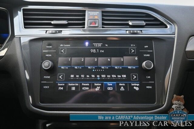 2022 Volkswagen Tiguan SE / AWD / Auto Start / Power & Heated Leather Seats / Panoramic Sunroof / Adaptive Cruise Control / Lane Departure & Blind Spot Alert / Apple CarPlay & Android Auto / Back Up Camera / 29 MPG / 1-Owner Anchorage AK