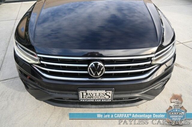2022 Volkswagen Tiguan SE / AWD / Auto Start / Power & Heated Leather Seats / Panoramic Sunroof / Adaptive Cruise Control / Lane Departure & Blind Spot Alert / Apple CarPlay & Android Auto / Back Up Camera / 29 MPG / 1-Owner Anchorage AK