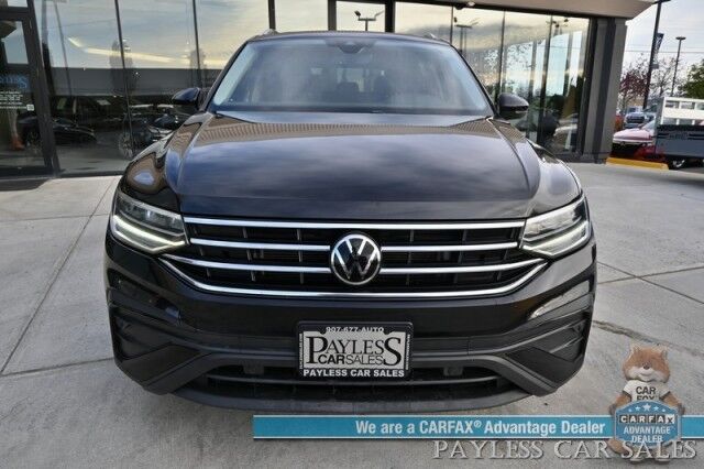 2022 Volkswagen Tiguan SE / AWD / Auto Start / Power & Heated Leather Seats / Panoramic Sunroof / Adaptive Cruise Control / Lane Departure & Blind Spot Alert / Apple CarPlay & Android Auto / Back Up Camera / 29 MPG / 1-Owner Anchorage AK