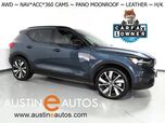 2022 Volvo XC40 Recharge P8 eAWD Twin Ultimate *NAVIGATION, PILOT ASSIST, ADAPTIVE CRUISE, SAFETY ALERTS, 360 VIEW CAMERAS, PANORAMA MOONROOF, LEATHER, HEATED SEATS/STEERING, 20 INCH WHEELS, WIRELESS CHARGING, HARMAN/KARDON