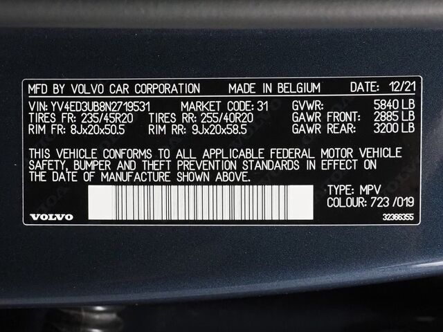 2022 Volvo XC40 Recharge P8 eAWD Twin Ultimate *NAVIGATION, PILOT ASSIST, ADAPTIVE CRUISE, SAFETY ALERTS, 360 VIEW CAMERAS, PANORAMA MOONROOF, LEATHER, HEATED SEATS/STEERING, 20 INCH WHEELS, WIRELESS CHARGING, HARMAN/KARDON Round Rock TX
