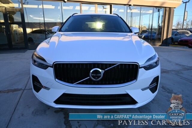 2022 Volvo XC60 B5 Momentum / AWD / Advanced Pkg / Power & Heated Seats / Panoramic Sunroof / NAV / HUD / Lane Departure & Blind Spot Alert / Bluetooth / 360 Camera / Keyless Entry & Start / 28 MPG / 1-Owner