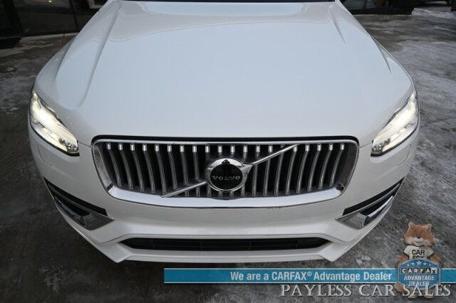 2022 Volvo XC90 Inscription / AWD / Lounge, Climate & Advanced Pkg / Heated & Cooled Leather Seats / Heated Steering / NAV / Sunroof / Bowers & Wilkins Speakers / Air Suspension / Adaptive Cruise / HUD / Back Up Cam / 3rd Row / Seats 6 / Tow Pkg Anchorage AK
