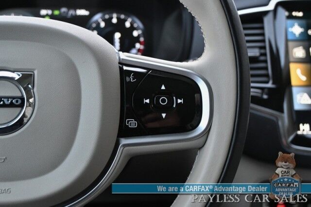 2022 Volvo XC90 Inscription / AWD / Lounge, Climate & Advanced Pkg / Heated & Cooled Leather Seats / Heated Steering / NAV / Sunroof / Bowers & Wilkins Speakers / Air Suspension / Adaptive Cruise / HUD / Back Up Cam / 3rd Row / Seats 6 / Tow Pkg Anchorage AK