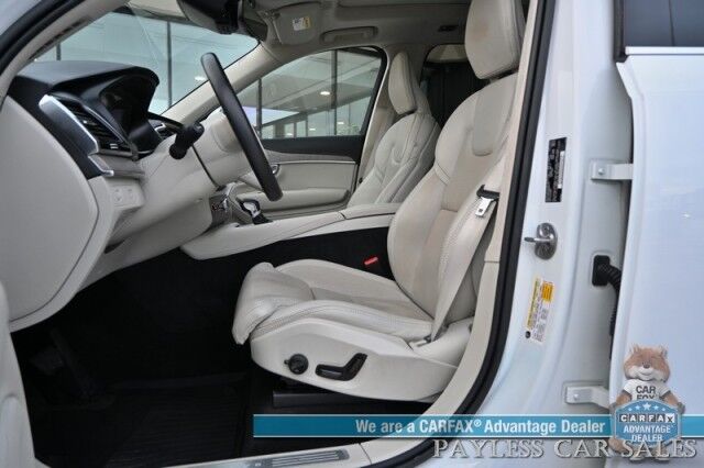 2022 Volvo XC90 Inscription / AWD / Lounge, Climate & Advanced Pkg / Heated & Cooled Leather Seats / Heated Steering / NAV / Sunroof / Bowers & Wilkins Speakers / Air Suspension / Adaptive Cruise / HUD / Back Up Cam / 3rd Row / Seats 6 / Tow Pkg Anchorage AK