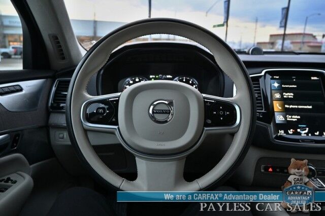 2022 Volvo XC90 Inscription / AWD / Lounge, Climate & Advanced Pkg / Heated & Cooled Leather Seats / Heated Steering / NAV / Sunroof / Bowers & Wilkins Speakers / Air Suspension / Adaptive Cruise / HUD / Back Up Cam / 3rd Row / Seats 6 / Tow Pkg Anchorage AK