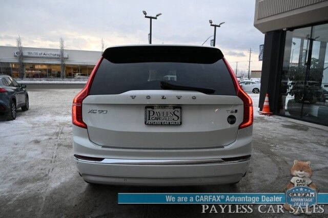 2022 Volvo XC90 Inscription / AWD / Lounge, Climate & Advanced Pkg / Heated & Cooled Leather Seats / Heated Steering / NAV / Sunroof / Bowers & Wilkins Speakers / Air Suspension / Adaptive Cruise / HUD / Back Up Cam / 3rd Row / Seats 6 / Tow Pkg Anchorage AK