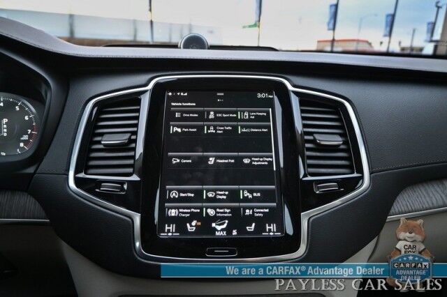 2022 Volvo XC90 Inscription / AWD / Lounge, Climate & Advanced Pkg / Heated & Cooled Leather Seats / Heated Steering / NAV / Sunroof / Bowers & Wilkins Speakers / Air Suspension / Adaptive Cruise / HUD / Back Up Cam / 3rd Row / Seats 6 / Tow Pkg Anchorage AK