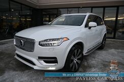 2022_Volvo_XC90_Inscription / AWD / Lounge, Climate & Advanced Pkg / Heated & Cooled Leather Seats / Heated Steering / NAV / Sunroof / Bowers & Wilkins Speakers / Air Suspension / Adaptive Cruise / HUD / Back Up Cam / 3rd Row / Seats 6 / Tow Pkg_ Anchorage AK