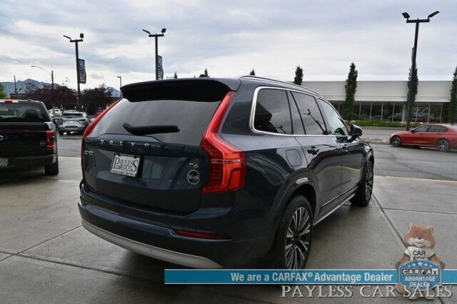 2022 Volvo XC90 Momentum / AWD / Climate Pkg / Front & Rear Heated Leather Seats / Heated Steering Wheel / Panoramic Sunroof / Navigation / Lane Departure & Blind Spot Alert / Apple CarPlay & Android Auto / 3rd Row / Seats 7 / 27 MPG Anchorage AK