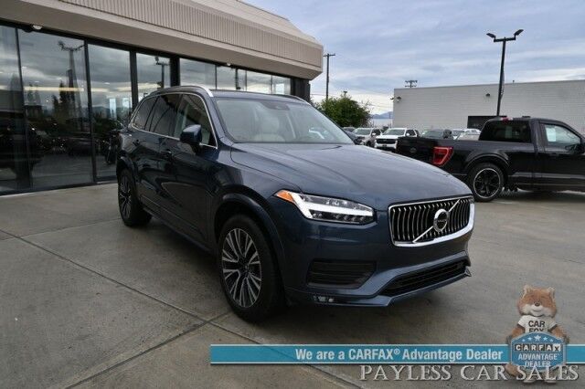 2022 Volvo XC90 Momentum / AWD / Climate Pkg / Front & Rear Heated Leather Seats / Heated Steering Wheel / Panoramic Sunroof / Navigation / Lane Departure & Blind Spot Alert / Apple CarPlay & Android Auto / 3rd Row / Seats 7 / 27 MPG Anchorage AK