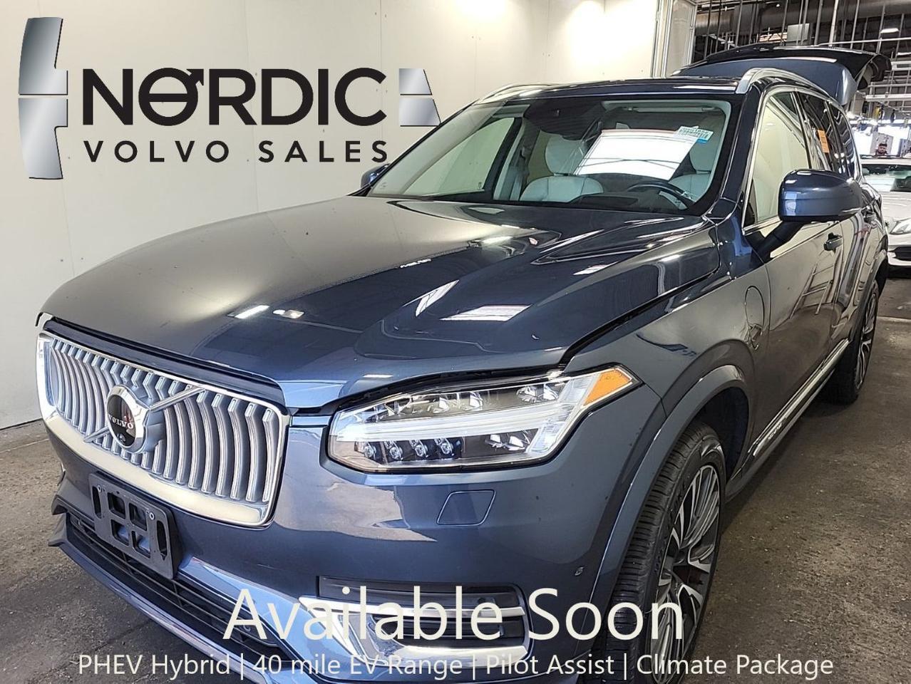 2022 Volvo XC90 Recharge T8 PHEV Hybrid Inscription Exp | 36mi EV Range, Pilot Assist, 360 Cam, 4 Heated Seats & Wheel