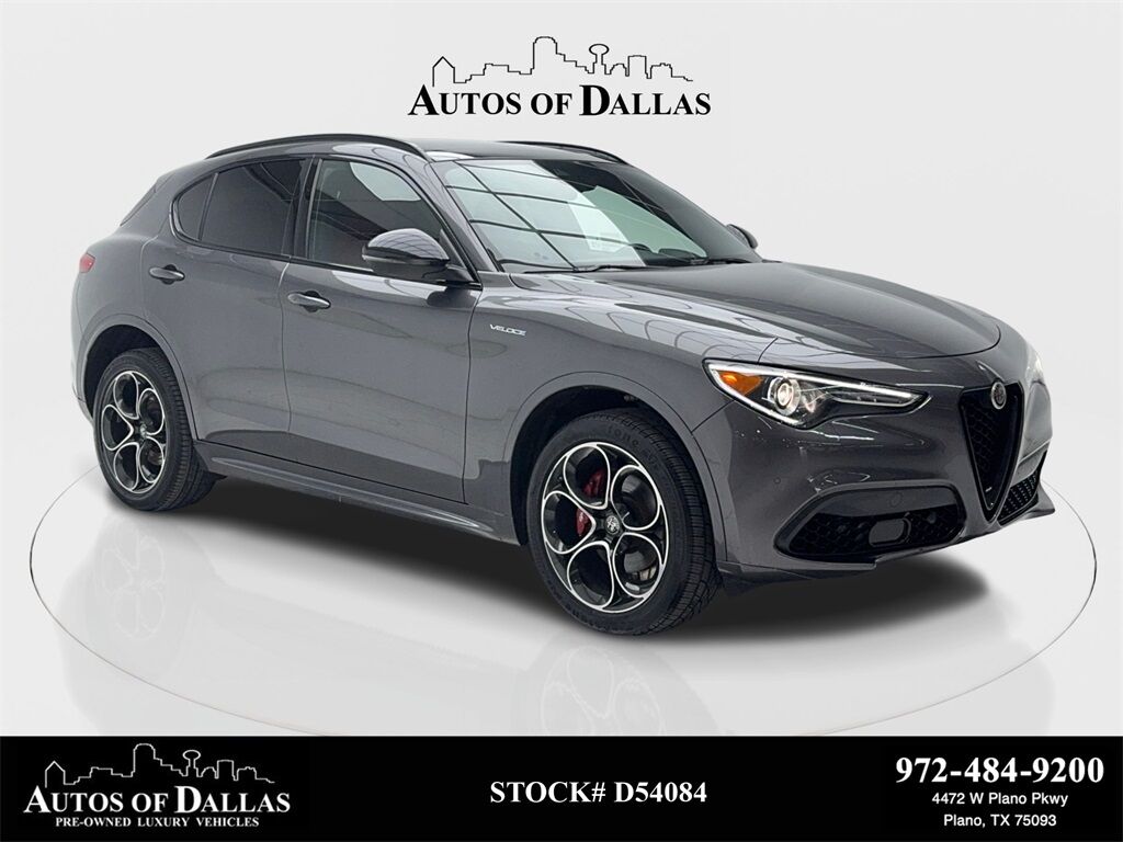 2023 Alfa Romeo Stelvio Veloce NAV,CAM,PANO,HTD STS,BLIND SPOT,20&quot; WLS Plano TX