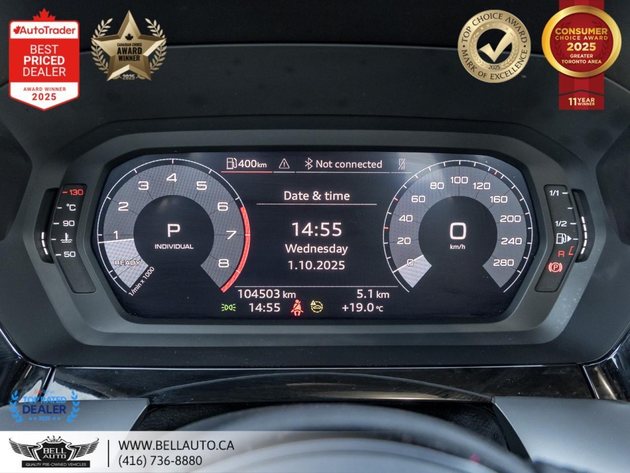 2023 Audi A3 Komfort | PANO | PARKASSIST | HTD LTHR SEATS | DIGITALDASH | NOACCIDENT Toronto ON