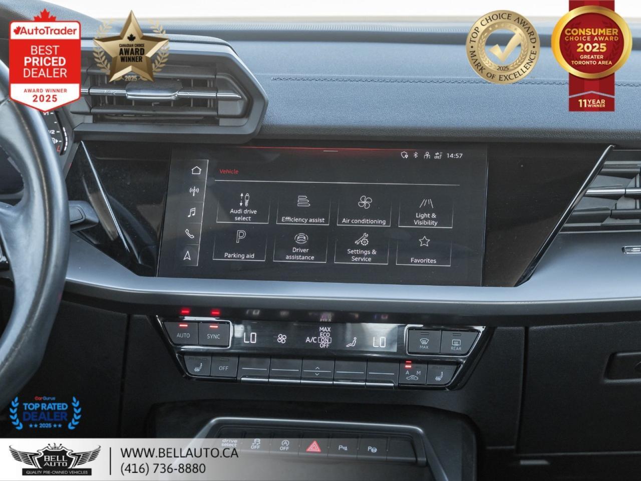 2023 Audi A3 Komfort | PANO | PARKASSIST | HTD LTHR SEATS | DIGITALDASH | NOACCIDENT Toronto ON