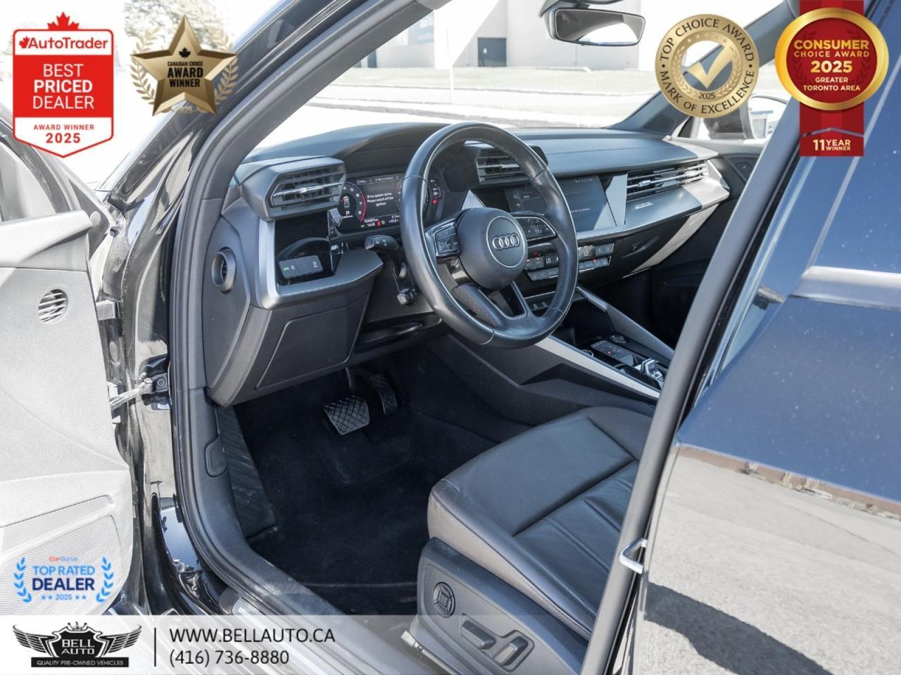 2023 Audi A3 Komfort | PANO | PARKASSIST | HTD LTHR SEATS | DIGITALDASH | NOACCIDENT Toronto ON