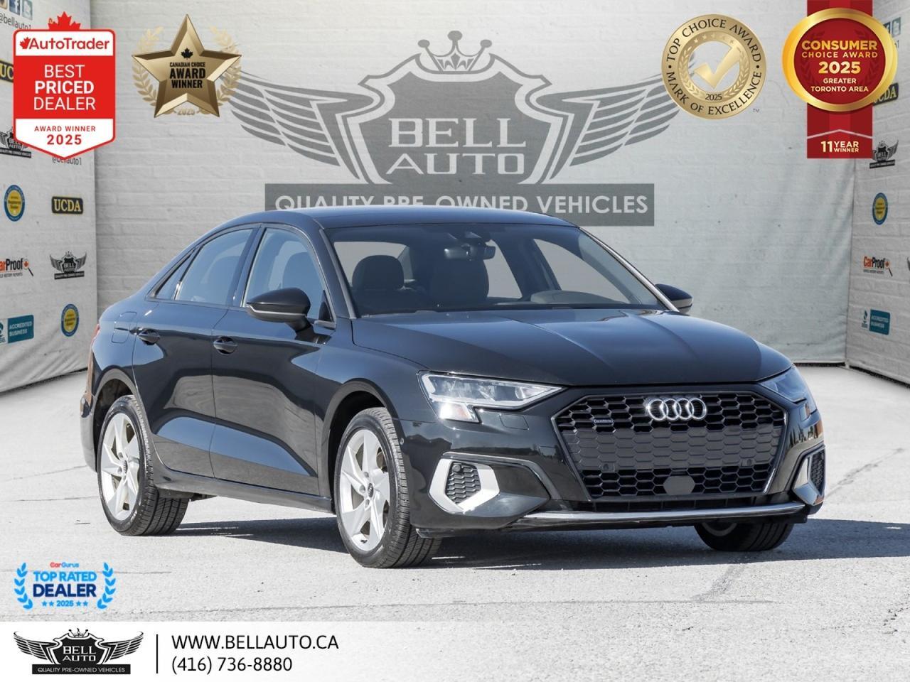 2023 Audi A3 Komfort | PANO | PARKASSIST | HTD LTHR SEATS | DIGITALDASH | NOACCIDENT Toronto ON