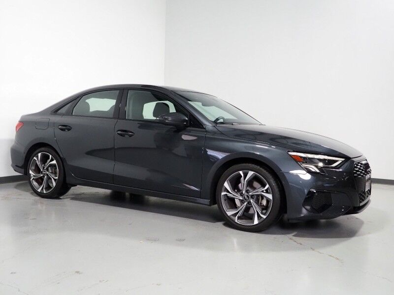 2023 Audi A3 Premium 40 TFSI *BLACK OPTIC PKG, CONVENIENCE PKG, SAFETY ALERTS, BACKUP-CAMERA, COLOR TOUCHSCREEN, MOONROOF, LEATHER, HEATED SEATS, ADVANCED KEY, PARK ASSIST, WIRELESS CHARGING, ANDROID & APPLE