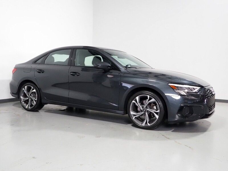 2023 Audi A3 Premium 40 TFSI Quattro *BLACK OPTIC PKG, CONVENIENCE PKG, SAFETY ALERTS, BACKUP-CAMERA, COLOR TOUCHSCREEN, MOONROOF, LEATHER, HEATED SEATS, ADVANCED KEY, PARK ASSIST, WIRELESS CHARGING, ANDROID & APPLE