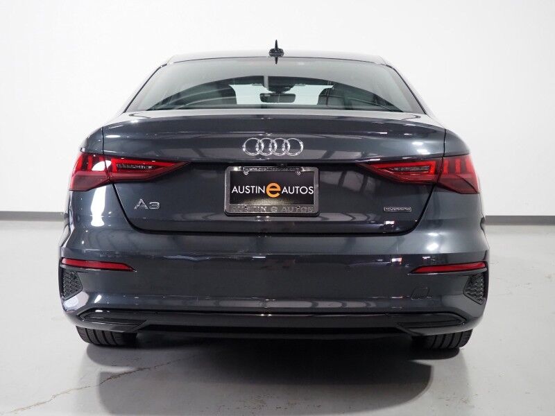 2023 Audi A3 Premium 40 TFSI Quattro *BLACK OPTIC PKG, CONVENIENCE PKG, SAFETY ALERTS, BACKUP-CAMERA, COLOR TOUCHSCREEN, MOONROOF, LEATHER, HEATED SEATS, ADVANCED KEY, PARK ASSIST, WIRELESS CHARGING, ANDROID & APPLE Round Rock TX