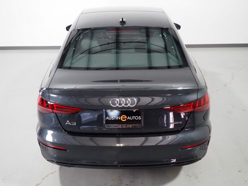 2023 Audi A3 Premium 40 TFSI Quattro *BLACK OPTIC PKG, CONVENIENCE PKG, SAFETY ALERTS, BACKUP-CAMERA, COLOR TOUCHSCREEN, MOONROOF, LEATHER, HEATED SEATS, ADVANCED KEY, PARK ASSIST, WIRELESS CHARGING, ANDROID & APPLE Round Rock TX
