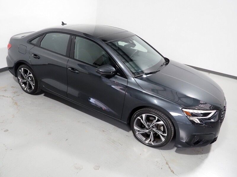 2023 Audi A3 Premium 40 TFSI Quattro *BLACK OPTIC PKG, CONVENIENCE PKG, SAFETY ALERTS, BACKUP-CAMERA, COLOR TOUCHSCREEN, MOONROOF, LEATHER, HEATED SEATS, ADVANCED KEY, PARK ASSIST, WIRELESS CHARGING, ANDROID & APPLE Round Rock TX