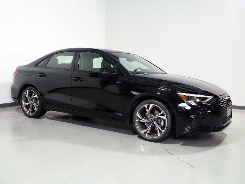 2023 Audi A3 Premium 40 TFSI Quattro *BLACK OPTIC PKG, CONVENIENCE PKG, SAFETY ALERTS, BACKUP-CAMERA, COLOR TOUCHSCREEN, MOONROOF, LEATHER, HEATED SEATS, ADVANCED KEY, PARK ASSIST, WIRELESS CHARGING, ANDROID & APPLE
