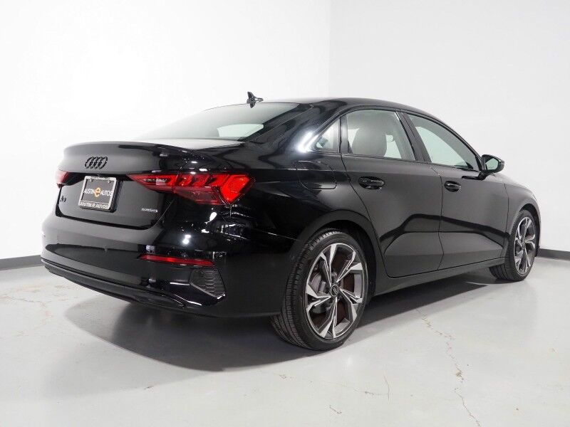 2023 Audi A3 Premium 40 TFSI Quattro *BLACK OPTIC PKG, CONVENIENCE PKG, SAFETY ALERTS, BACKUP-CAMERA, COLOR TOUCHSCREEN, MOONROOF, LEATHER, HEATED SEATS, ADVANCED KEY, PARK ASSIST, WIRELESS CHARGING, ANDROID & APPLE Round Rock TX