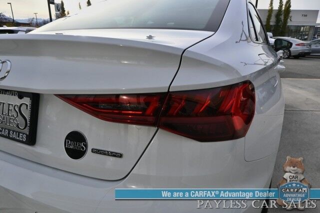2023 Audi A3 Premium / AWD / Convenience & Black Optic Pkg / Power & Heated Leather Seats / Sunroof / Adaptive Cruise Control / Lane Departure & Blind Spot Alert / Apple CarPlay & Android Auto / Back Up Camera Anchorage AK