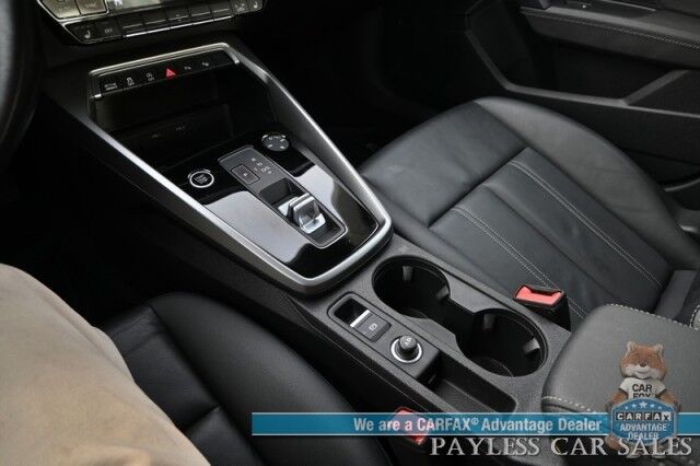 2023 Audi A3 Premium / AWD / Convenience & Black Optic Pkg / Power & Heated Leather Seats / Sunroof / Adaptive Cruise Control / Lane Departure & Blind Spot Alert / Apple CarPlay & Android Auto / Back Up Camera Anchorage AK