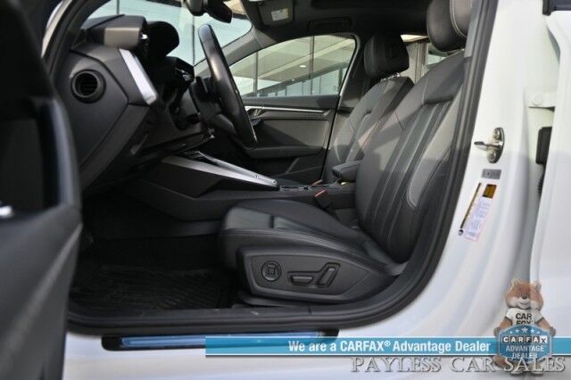 2023 Audi A3 Premium / AWD / Convenience & Black Optic Pkg / Power & Heated Leather Seats / Sunroof / Adaptive Cruise Control / Lane Departure & Blind Spot Alert / Apple CarPlay & Android Auto / Back Up Camera Anchorage AK