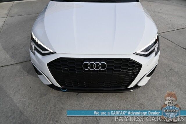 2023 Audi A3 Premium / AWD / Convenience & Black Optic Pkg / Power & Heated Leather Seats / Sunroof / Adaptive Cruise Control / Lane Departure & Blind Spot Alert / Apple CarPlay & Android Auto / Back Up Camera Anchorage AK