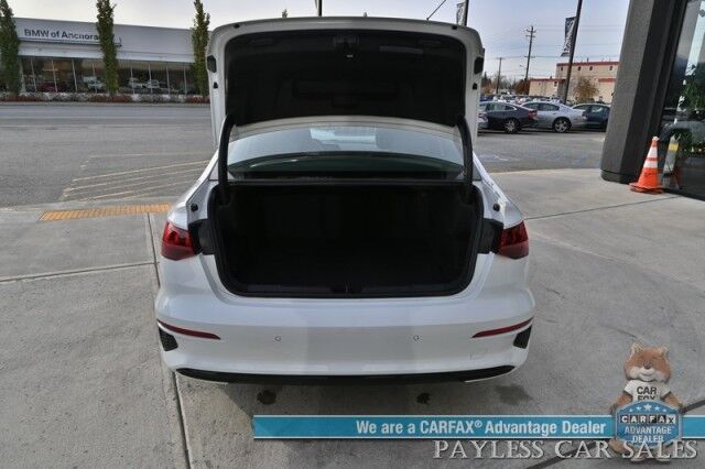 2023 Audi A3 Premium / AWD / Convenience & Black Optic Pkg / Power & Heated Leather Seats / Sunroof / Adaptive Cruise Control / Lane Departure & Blind Spot Alert / Apple CarPlay & Android Auto / Back Up Camera Anchorage AK