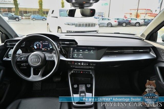 2023 Audi A3 Premium / AWD / Convenience & Black Optic Pkg / Power & Heated Leather Seats / Sunroof / Adaptive Cruise Control / Lane Departure & Blind Spot Alert / Apple CarPlay & Android Auto / Back Up Camera Anchorage AK