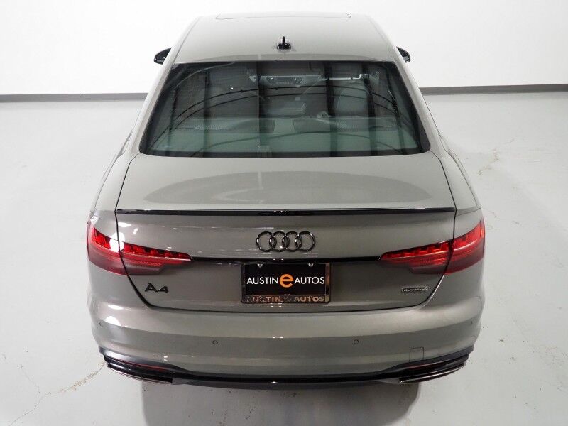2023 Audi A4 S line Prestige 45 TFSI Quattro *BLACK OPTIC PKG, HEADS-UP DISPLAY, NAVIGATION, VIRTUAL COCKPIT, ADAPTIVE CRUISE, SAFETY ALERTS, 360 CAMERAS, MOONROOF, LEATHER/DINAMICA, HEATED SEATS/STEERING, AUTOMATIC PARKING, BANG & OLUFSEN, APPLE CARPLAY Round Rock TX