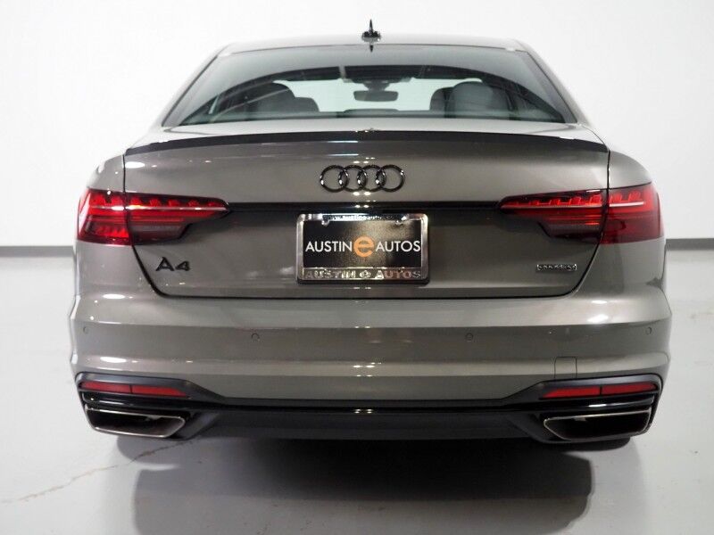 2023 Audi A4 S line Prestige 45 TFSI Quattro *BLACK OPTIC PKG, HEADS-UP DISPLAY, NAVIGATION, VIRTUAL COCKPIT, ADAPTIVE CRUISE, SAFETY ALERTS, 360 CAMERAS, MOONROOF, LEATHER/DINAMICA, HEATED SEATS/STEERING, AUTOMATIC PARKING, BANG & OLUFSEN, APPLE CARPLAY Round Rock TX