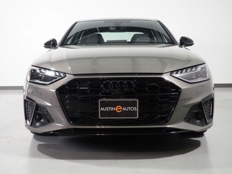 2023 Audi A4 S line Prestige 45 TFSI Quattro *BLACK OPTIC PKG, HEADS-UP DISPLAY, NAVIGATION, VIRTUAL COCKPIT, ADAPTIVE CRUISE, SAFETY ALERTS, 360 CAMERAS, MOONROOF, LEATHER/DINAMICA, HEATED SEATS/STEERING, AUTOMATIC PARKING, BANG & OLUFSEN, APPLE CARPLAY Round Rock TX