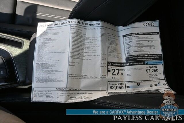2023 Audi A4 Sedan S line Premium Plus Anchorage AK